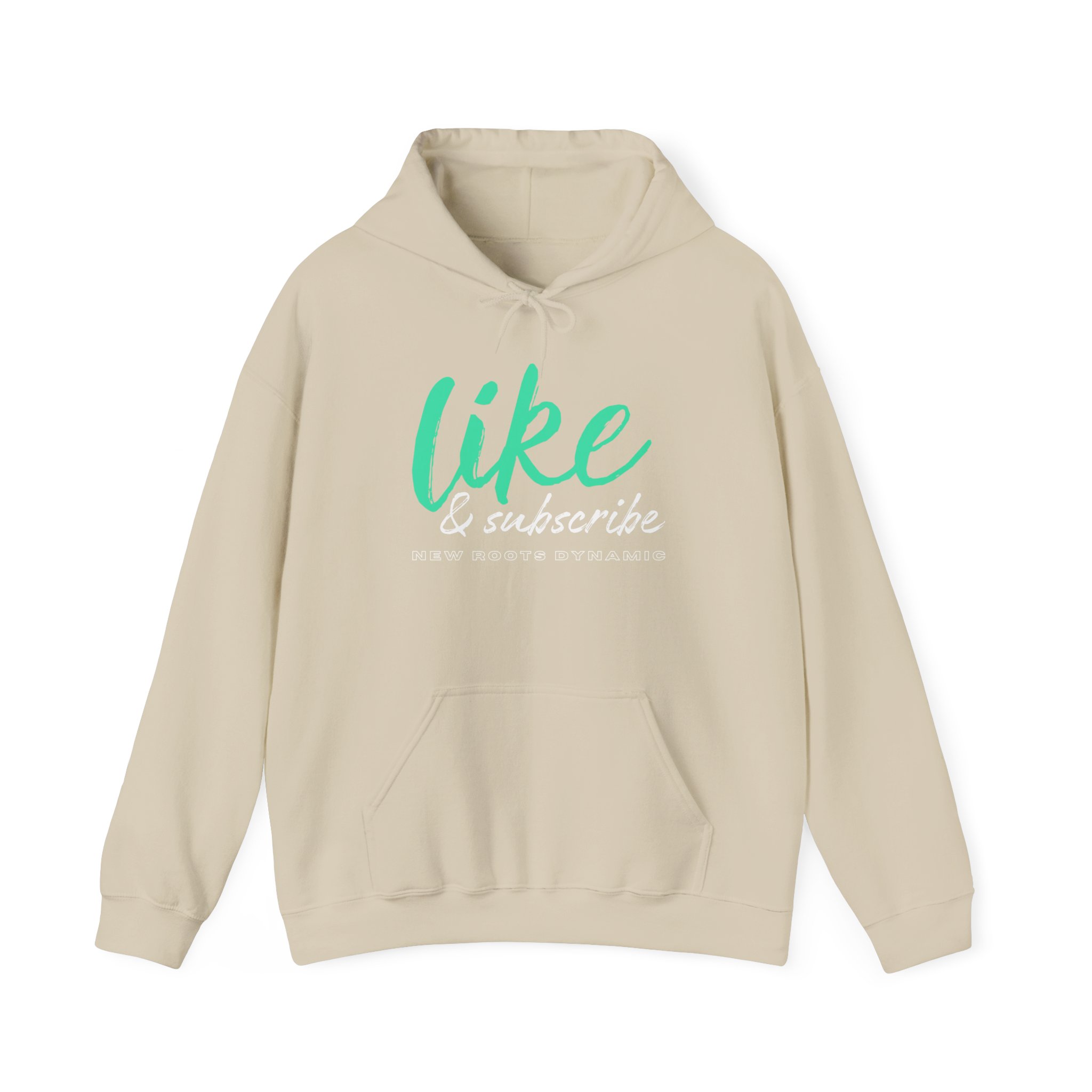 New Roots Dynamic Like & Subscribe Hoodie | Social Media YouTuber Sweatshirt - Image 11