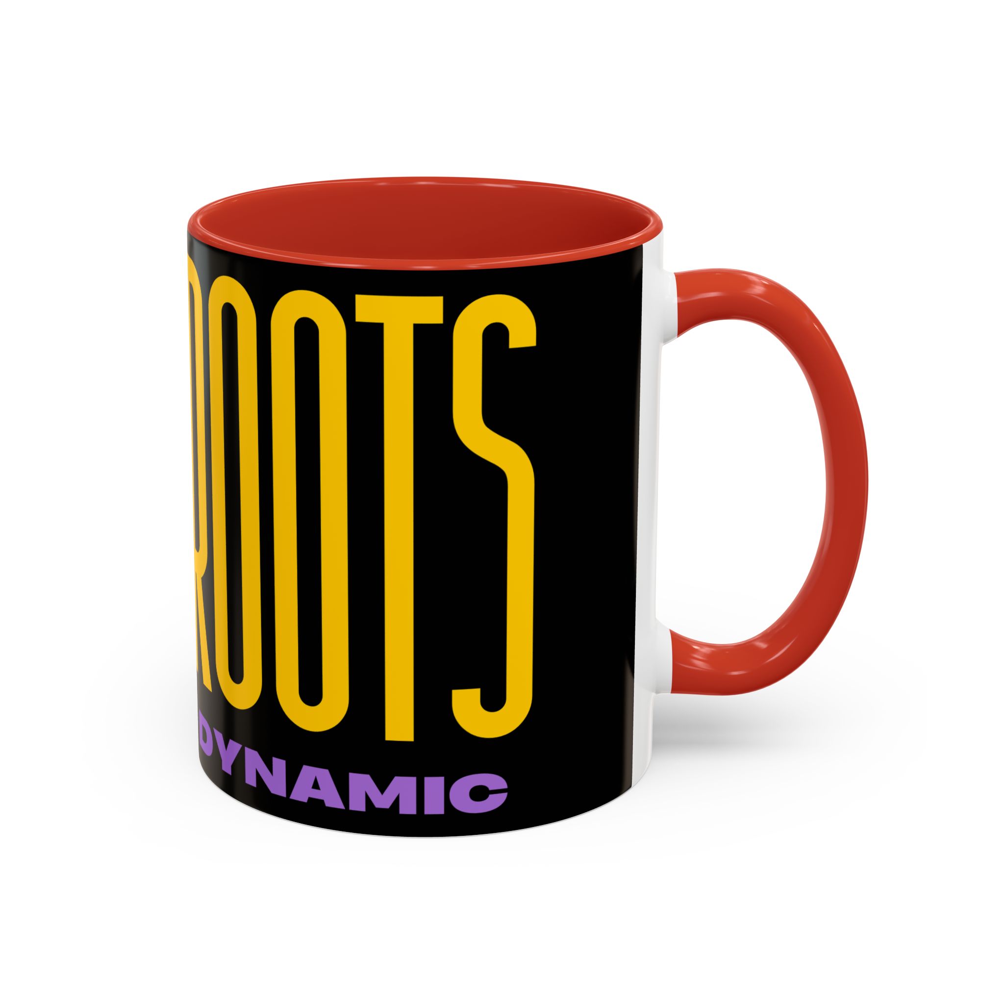 New Roots Dynamic Mug | Bold Retro Typography, Black Accent Coffee Mug - Image 20
