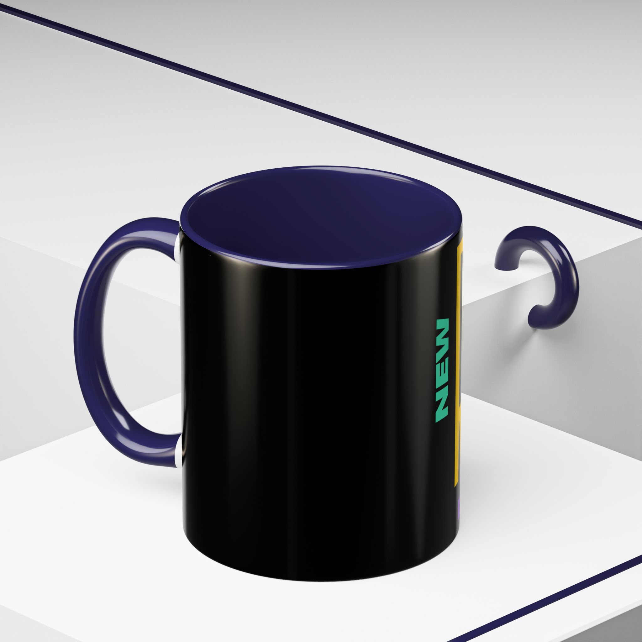 New Roots Dynamic Mug | Bold Retro Typography, Black Accent Coffee Mug - Image 12