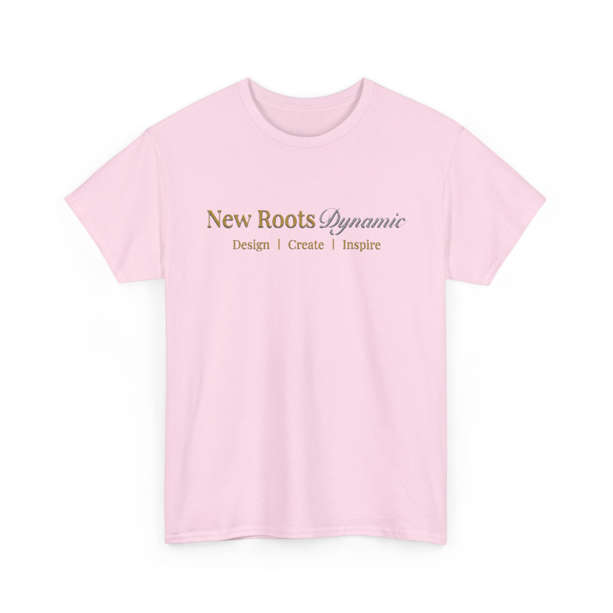 New Roots Dynamic Design Create Inspire Tee | minimalist typography text design - Image 13
