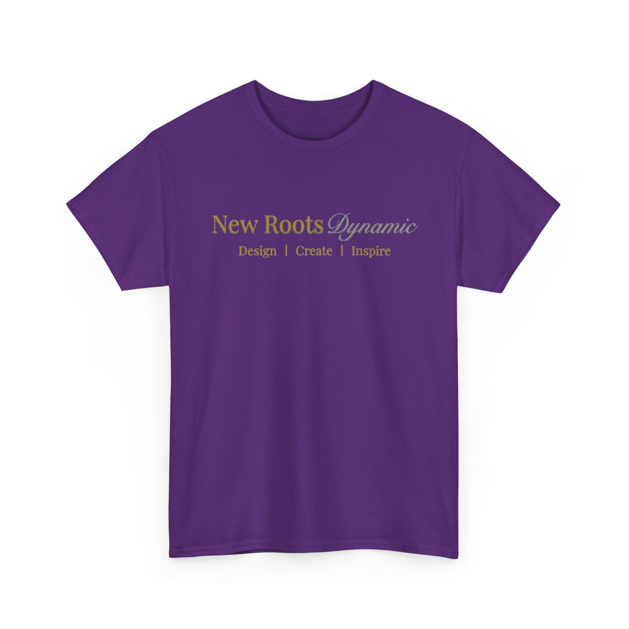 New Roots Dynamic Design Create Inspire Tee | minimalist typography text design - Image 12