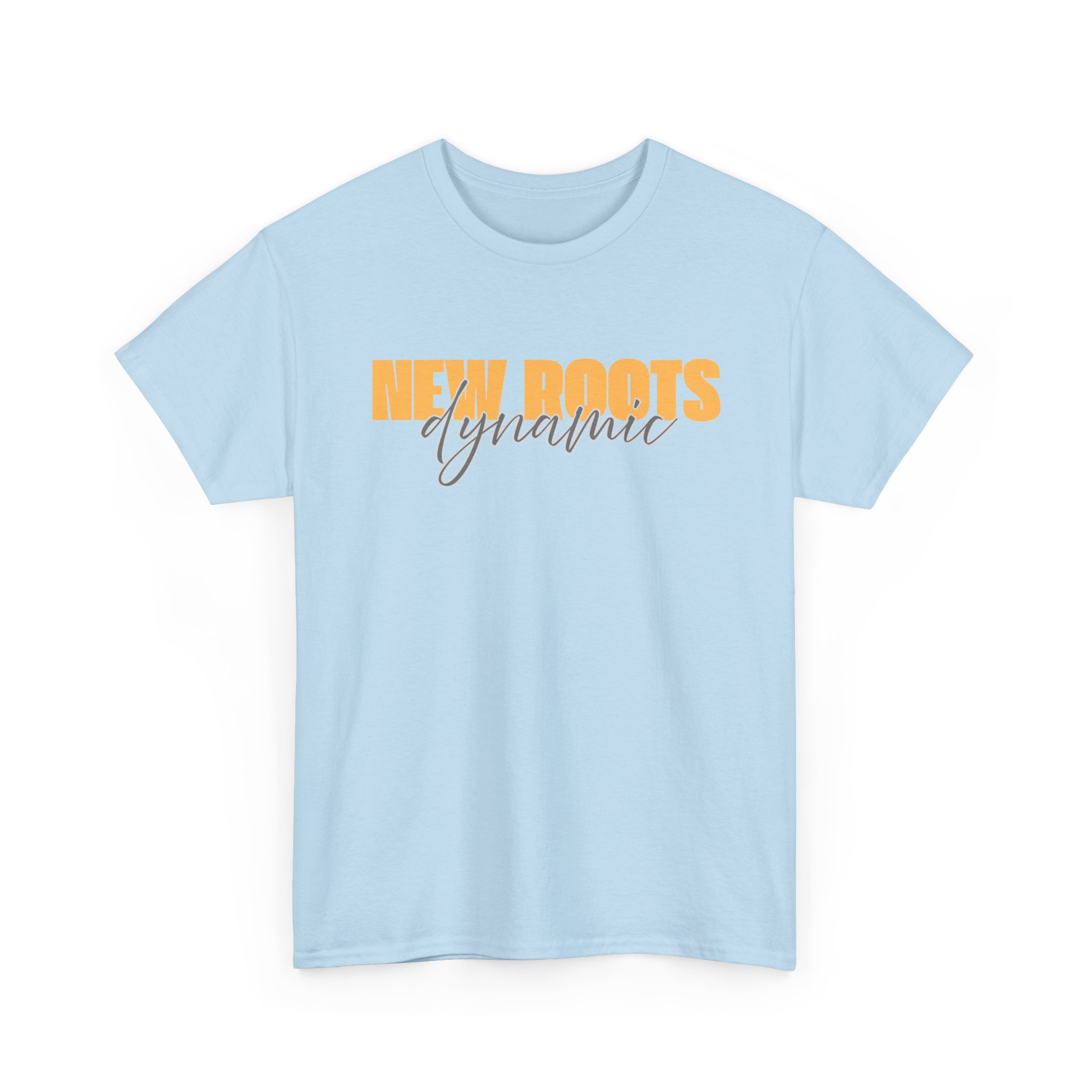 New Roots Dynamic Precious Metals Tee | Typographic Script Logo, Minimal Retro Text Shirt - Image 11