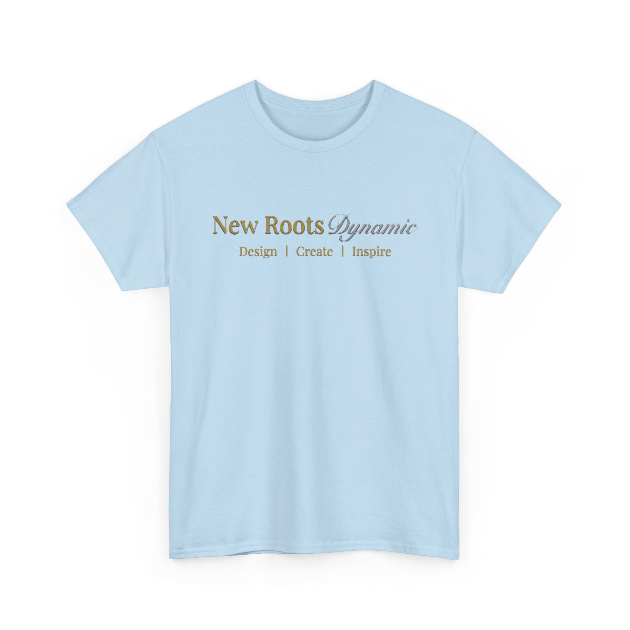 New Roots Dynamic Design Create Inspire Tee | minimalist typography text design - Image 10