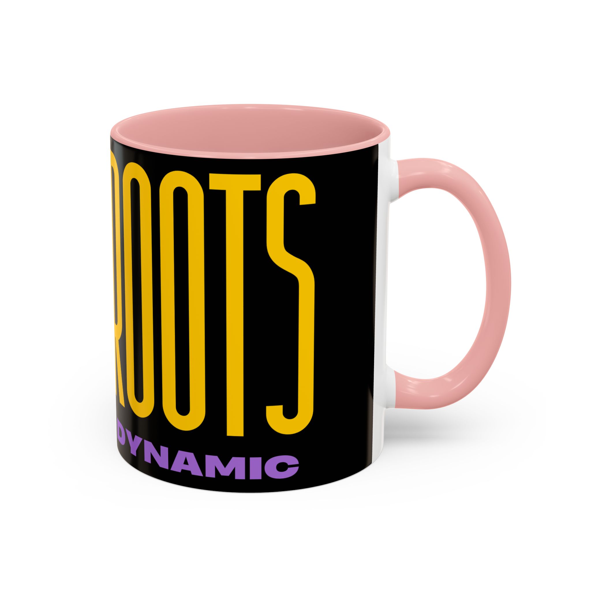 New Roots Dynamic Mug | Bold Retro Typography, Black Accent Coffee Mug - Image 14