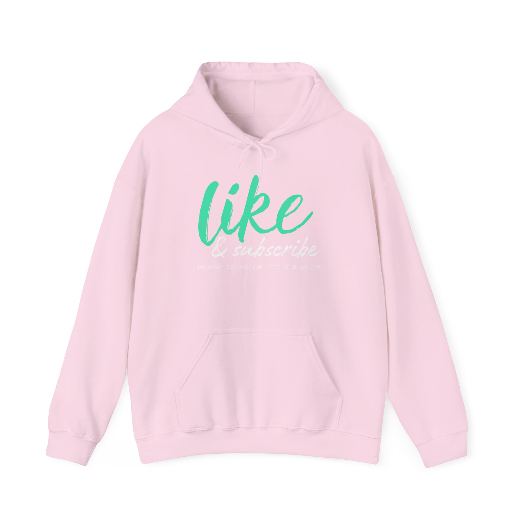New Roots Dynamic Like & Subscribe Hoodie | Social Media YouTuber Sweatshirt - Image 9