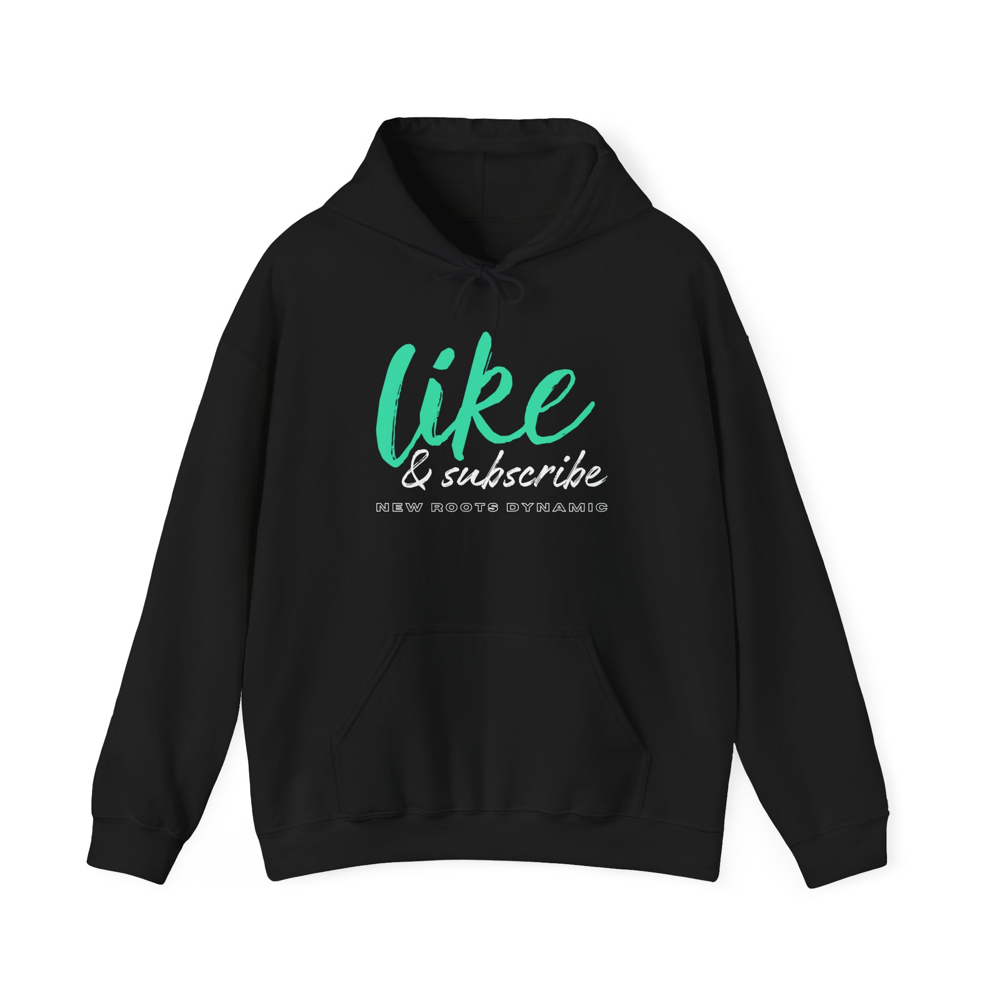 New Roots Dynamic Like & Subscribe Hoodie | Social Media YouTuber Sweatshirt - Image 12