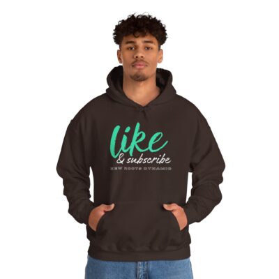 New Roots Dynamic Like & Subscribe Hoodie | Social Media YouTuber Sweatshirt