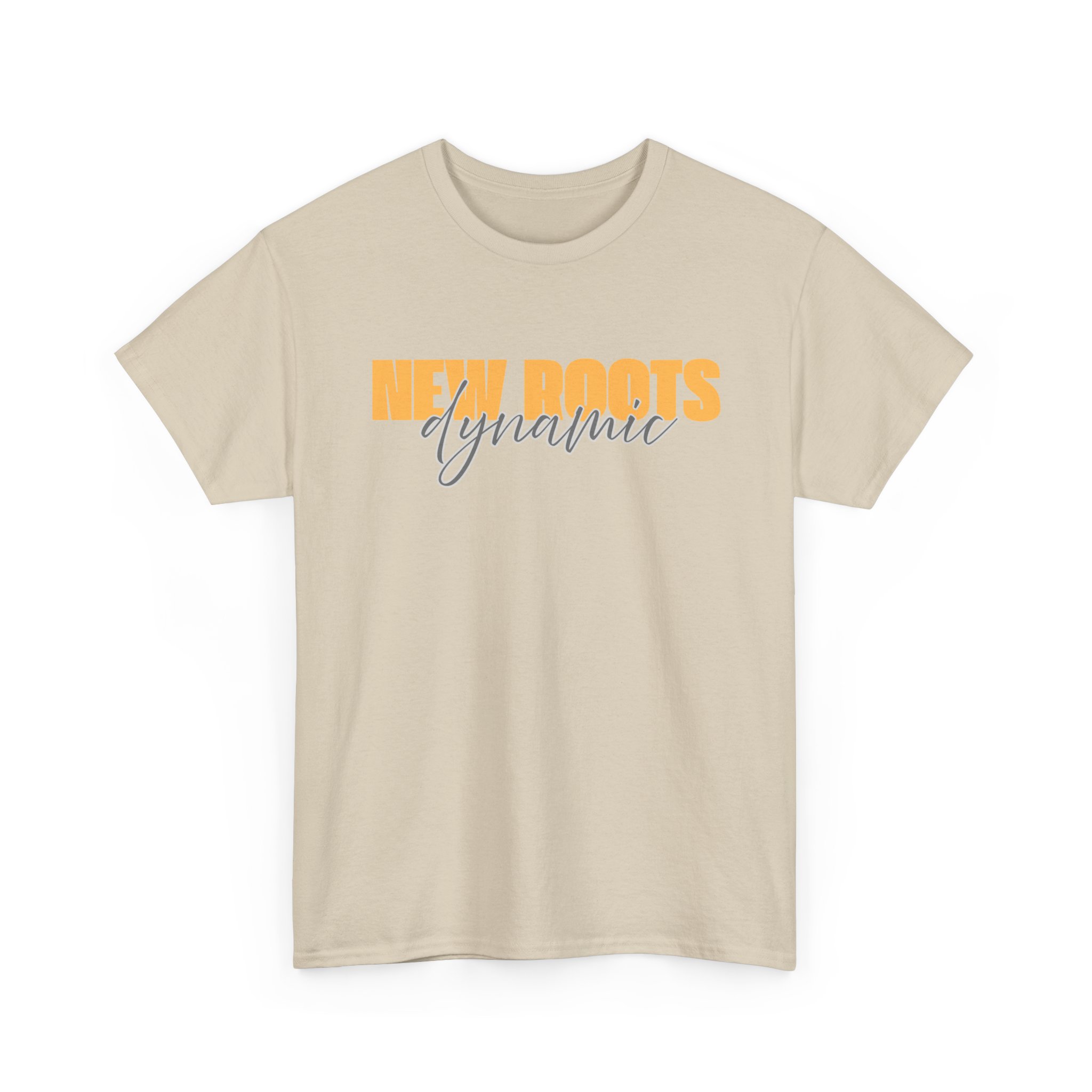 New Roots Dynamic Precious Metals Tee | Typographic Script Logo, Minimal Retro Text Shirt - Image 8